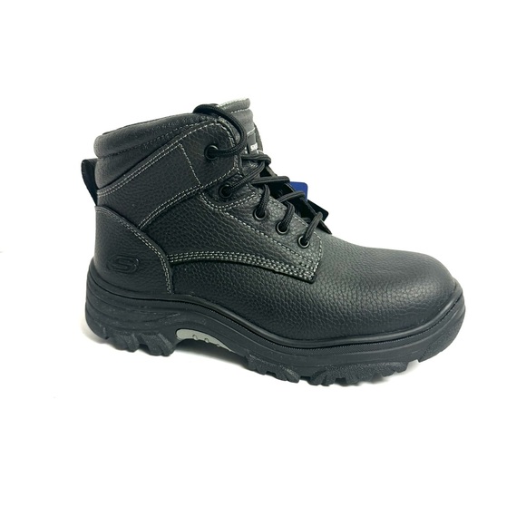 Skechers Mens Burgin Congaree Work Boot Black Size 9 M